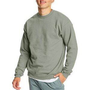 Hanes EcoSmart Fleece Sweatshirt Men Crewneck Pullover Warm Cotton Unisex